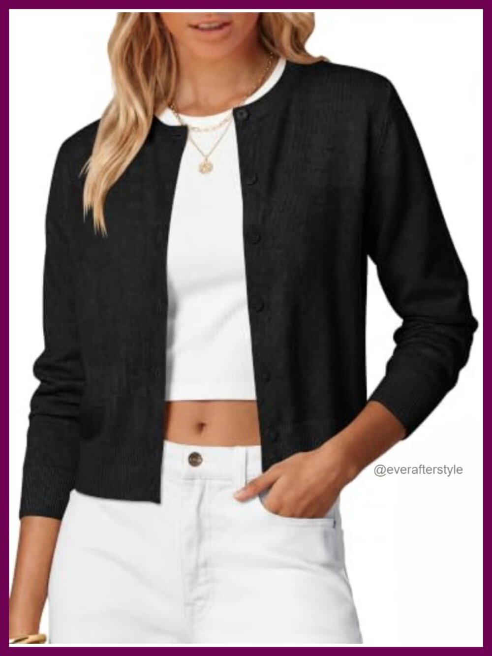 Women's Lightweight Knit Button Up Cardigan Sweater Casual Long Sleeve Wool